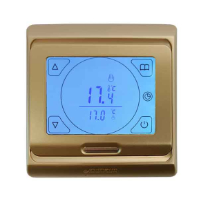 Сенсорный программированный терморегулятор IN-THERM E91 Gold / Золотистый