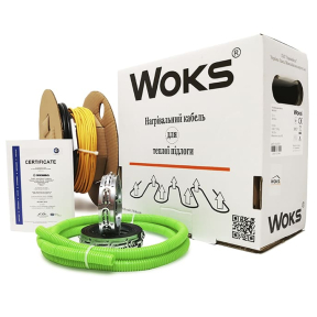 Нагревательный кабель под плитку Woks 18 / 110 м / 1970 Вт / 9.6 - 13.8 м²