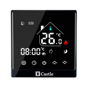 Терморегулятор для котла Castle AC8400G программыруемый (Dry Contact)