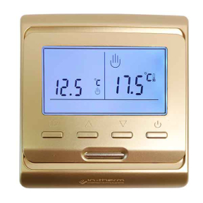 Программированный терморегулятор IN-THERM E51.716 Gold / Золотистый