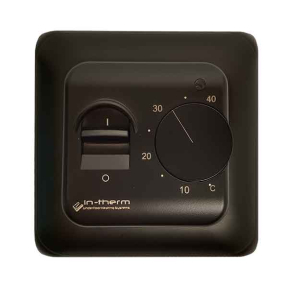 Терморегулятор механический IN-THERM RTC70.26 BLACK / Чёрный / матовый оттенок