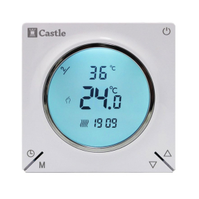 Программируемый терморегулятор Castle AC829H, Белый
