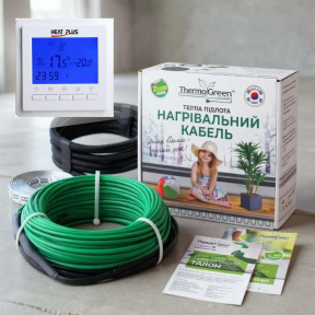 Комплект Нагрівальний кабель ThermoGreen CT20-400W 20м + Терморегулятор BHT-306