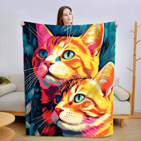 Плед 3D Картина котиків 2991_A 13452 160х200 см Плед 3D Картина котиків 2991_A 13452 160х200 см