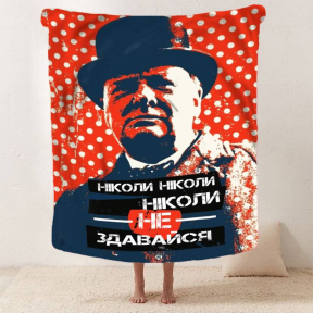 Плед 3D мотиваційний "Ніколи не здавайся" 2751_A 12848 160х200 см