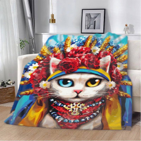 Плед 3D Український котик 2773_A 12913 160х200 см