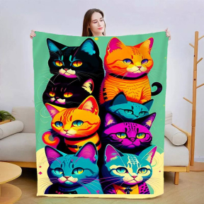 Плед 3D Спостерігаючі котики 2990_B 13450 135х160 см