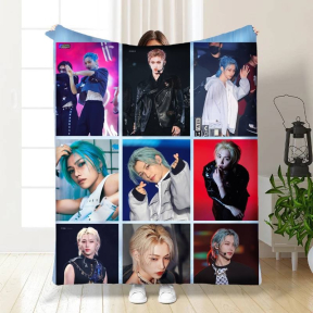 Плед 3D Stray Kids колаж 3369_A 15777 160х200 см