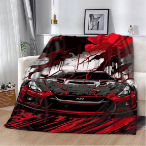 Плед 3D Nissan GTR швидкість та адреналін 2566_A 12023 160х200 см