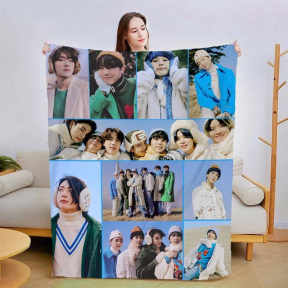 Плед 3D новорічний Зимовий BTS №3 3183_A 15384 160х200 см